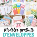 Modèles d'enveloppes colorés pour la gestion de budget