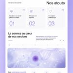 Interface utilisateur de MyDNA, une solution santé alimentée par l'IA.