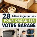 Garage bien organisé avec des solutions de rangement pratiques pour les femmes