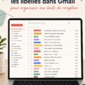 Capture d'écran montrant des étiquettes Gmail sur une boîte de réception organisée.