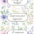 Imprimables colorés pour une gestion de budget efficace