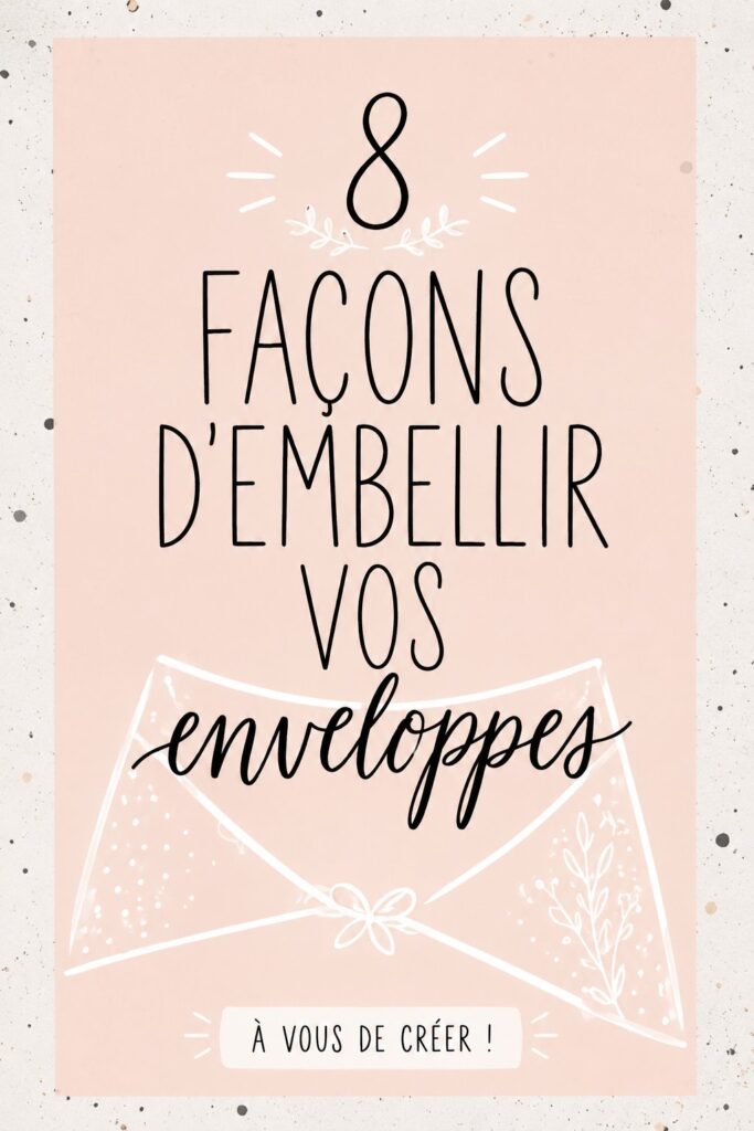 Enveloppes décorées avec du washi tape et des autocollants colorés, prêtes à être envoyées.