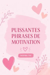 Femme souriante entourée de citations motivantes dans son bureau.