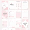 Image d'un planner annuel personnalisé créé sur Canva, adapté à l'organisation personnelle.