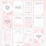 Image d'un planner annuel personnalisé créé sur Canva, adapté à l'organisation personnelle.