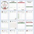 Capture d'écran d'un planner de Noël gratuit avec 34 pages de planification.