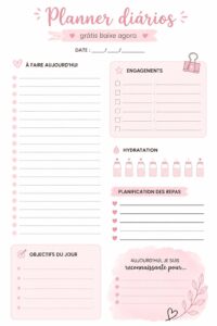 Un calendrier affichant une journée organisée avec une décoration chaleureuse