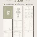 Un aperçu chaleureux d'un planner numérique sur une tablette avec des notes.