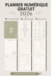 Un aperçu chaleureux d'un planner numérique sur une tablette avec des notes.