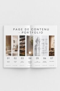 Portfolio numérique équilibré avec divers projets
