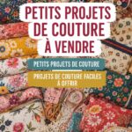 Femme réalisant un projet de couture simple pour offrir en cadeau.
