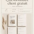 Femme designer consultant un questionnaire client efficace