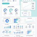 Infographie moderne pour un rapport d'activité