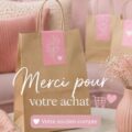 Femme exprimant sa gratitude à ses clients dans un cadre professionnel.