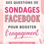 Sondage sur Facebook pour engager les abonnés.