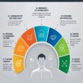 Stratégie de transformation numérique avec des graphiques et outils numériques