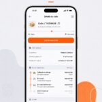Capture d'écran d'une application de suivi de colis sur smartphone