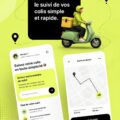 Capture d'écran de l'application Traker montrant le suivi des colis