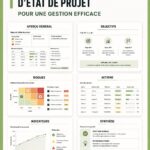 Template de rapport de projet hebdomadaire pour une gestion efficace.