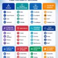 Image informative sur le symbole dièse # sur fond coloré