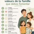 Une famille heureuse partageant des moments chaleureux ensemble, illustrant l'importance des valeurs familiales.