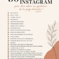 Un collage inspirant d'idées de contenu Instagram.