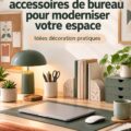 Accessoires de bureau uniques sur un bureau moderne