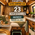 Van aménagé avec des accessoires pratiques d'Amazon