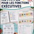Un groupe d'enfants s'amusant en participant à des activités éducatives, pour développer leurs fonctions exécutives.