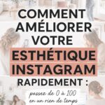 Visuel d'un beau feed Instagram avec des photos harmonieuses et stylées.