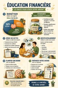 Femme organisant son budget sur un ordinateur