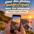Une femme utilisant son téléphone Android pour prendre des photos en pleine nature.