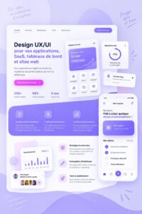 Un écran d'application avec un design UX/UI moderne et attrayant pour améliorer l'expérience utilisateur.