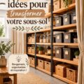 Sous-sol aménagé en espace convivial avec un mobilier chaleureux