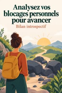 Femme réfléchissant sur ses blocages personnels pour avancer dans sa vie.