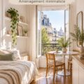 Petit appartement parisien lumineux avec décoration blanche et cosy