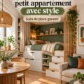 Exemple de petit appartement aménagé avec style