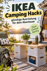 Équipement de camping avec des rangements pratiques Ikea.