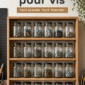Un espace de bricolage organisé avec des vis bien rangées