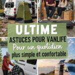 Un intérieur de van aménagé, cozy et confortable pour un road trip.