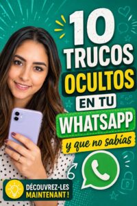 Un écran de smartphone montrant le logo de WhatsApp avec des bulles de discussion en arrière-plan.