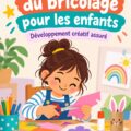 Une maman accompagnant son enfant dans des activités manuelles avec des fournitures colorées sur la table.