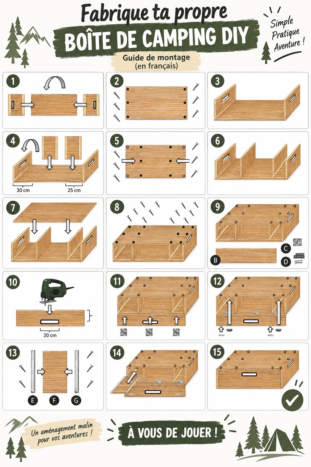 Comping Photo Fabriquez votre propre boîte de camping DIY facilement