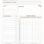 Une capture d'écran d'un planner Notion hebdomadaire bien organisé