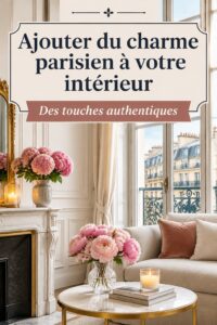 Décoration d'intérieur inspirée du charme parisien avec des meubles élégants et des textiles raffinés