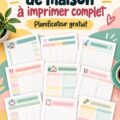 Un classeur de gestion maison avec des pages organisées sur une table.