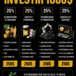 Femme regardant des graphiques de finances pour investir 1000 €