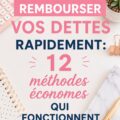 Une femme souriante devant un tableau blanc avec des notes financières.