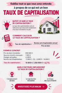 Des femmes en discussion autour de l'investissement immobilier et du taux de capitalisation.