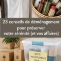 Une femme heureuse s'occupant de ses affaires pendant un déménagement, symbolisant un déménagement serein.